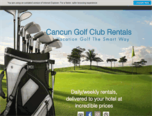 Tablet Screenshot of cancungolfclubrentals.com